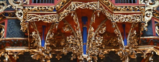 Straßburger Münster: Die Orgel hoch über dem Kirchenschiff