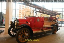 historischer roter Feuerwehrwagen. (Bild: Stefan Siedler)