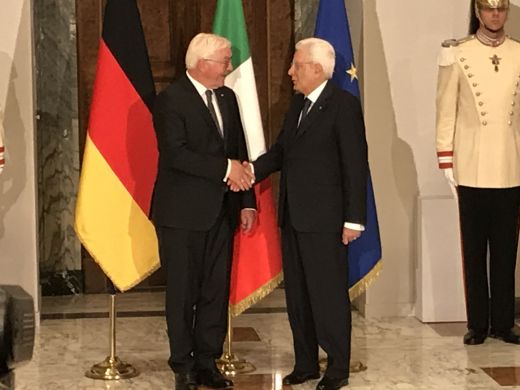 Mattarella und Steinmeier in Quirinal